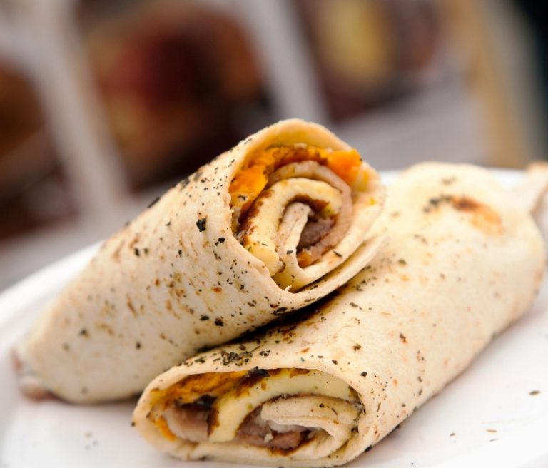 Breakfast burrito wraps (per person) Bayway Catering