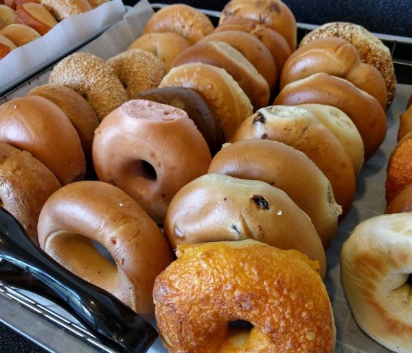 Large fresh baked bagels (dozen) Bayway Catering